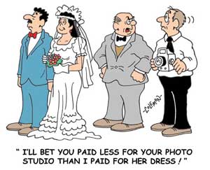 cartoon for funny wedding