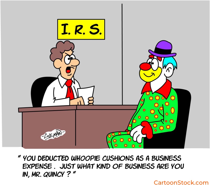 tax cartoon, tax auditor cartoon, internal revenue service cartoon, IRS cartoon, clown cartoon, tax preparation cartoon 
 ></a>

<a href=